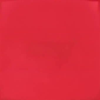 Red woven fabric sample from egoitaliano’s “boing” collection, displaying a smooth, consistent texture and uniform color in studio lighting.